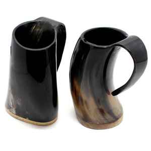 Mug à boire en corne naturelle de grande taille, fait main, de qualité supérieure, design personnalisé, finition lisse et polie, idéal pour les fêtes de bière, meilleur prix - Product Image 6