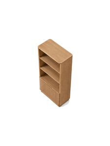 Librería Estética con 4 Estantes y Gabinete de Almacenamiento, Diseño Minimalista para Sala de Estar, Oficina en Casa, Mueble Independiente - Product Image 3