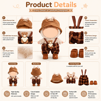   Vêtements de poupée portables : Chemises et hauts pour figurines Generations Blind-Box – Tenues mignonnes et décontractées unisexes 5+ en tissu de haute qualité EN71