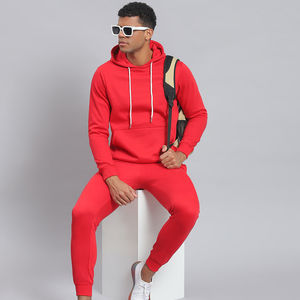 Ensemble de survêtement à capuche personnalisé grande taille en molleton 100 % coton écologique pour homme – Sweat à capuche et pantalon de jogging coupe classique – Vente en gros - Product Image 4