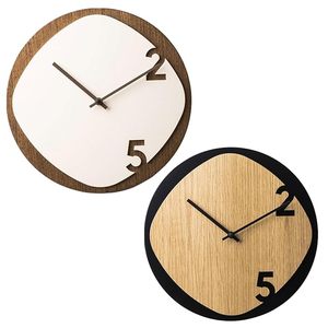 Natural Wooden <b>Clock</b> Low Cost Handmade <b>Wall</b> <b>Clock</b> for Living Room <b>Bedroom</b> Office and Gift Decoration - Product Image 3