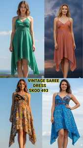 Robe longue bohème vintage pour femme en rayonne respirante, écologique et lavable, style jungle tendance, été, épaules dénudées, sans manches, naturelle - Product Image 3