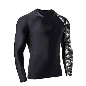 High Stretch Eco-Friendly Customizable Sports Rash Guard Training Running Yoga Gym Breathable Quick Dry Durable Long Sleeve - Product Image 3