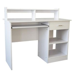 <b>Modern</b> General Style E1 15MM Chipboard Computer <b>Desk</b> <b>White</b> - Product Image 4
