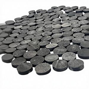 Boutons plats vierges écologiques en buffle noir de jais personnalisables pour accessoires de mode en tissu et artisanat naturel - Product Image 1