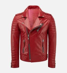 Veste en cuir pour homme coupe-vent et respirante, hiver, unie/à carreaux, logo frontal, manches longues, écologique - Product Image 2