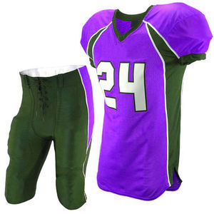 Tenues de football américain personnalisées par sublimation, ensembles d'entraînement professionnels pour équipes, maillot et pantalon de football respirants camouflage - Product Image 4
