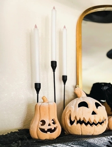 <b>Black</b> Metal Taper Candle <b>Holder</b>- Modern Slim <b>Candlestick</b> Stands for Dining Table Centerpiece Wedding Home Decor - Product Image 3