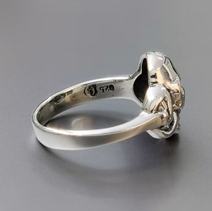 925 Sterling <b>Silver</b> Skull <b>Ring</b> for <b>Men</b> & Women Gothic Punk Biker Skeleton Statement Band Handmade Jewelry - Product Image 3