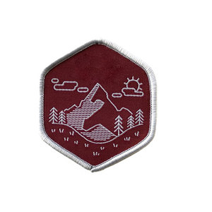 Patch brodé de diamants avec motif montagne et lune, badge thermocollant en tissu pour accessoires vestimentaires - Product Image 3