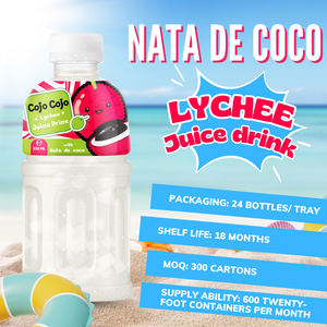 เครื่องดื่ม Cojo Cojo พร้อมฉลากส่วนตัวของ Nata de Cocoo และลิ้นจี่ - Product Image 6