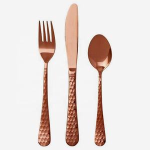 Ensemble de service de cuisine moderne fait à la main en laiton or rose avec poignée en forme de cœur câblée pour café soupe salade pour la rentrée des classes - Product Image 2