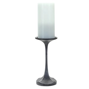 Decorative Hand Forged Aluminum <b>Black</b> Trident <b>Candelabra</b> Tabletop Candle Holder with Christmas Customized - Product Image 6