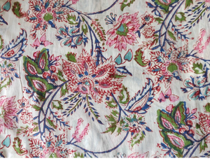 Tela de Algodón Estampada a Mano Multicolor para Vestidos de Mujer, por Metro, para Costura, Manualidades y Decoración del Hogar - Product Image 2