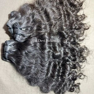 Lots de Cheveux Indiens Bruts en Gros Provenant d'un Fournisseur Indien, Cheveux Indiens Remy Bruts en Gros, Fournisseur de Cheveux Indiens Bruts à Cuticules Alignées - Product Image 1