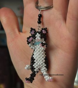 Handmade Glass Ornament <b>Key</b> <b>Chain</b> Party Decoration Holiday Decor Custom Color Eco Friendly Handmade Keychain Glass Beaded - Product Image 5