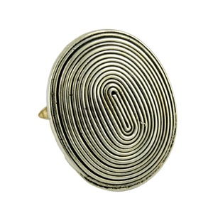 Todo lo que es plateado! Anillos de Plata de Ley con Forma Ovalada y Piedras Preciosas, Engaste de Bisel, Estilo Bohemio Cristiano para Boda o Compromiso - Product Image 1