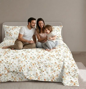 Juego de Ropa de Cama de Microfibra Ultra Suave con Estampado Floral, 4 Piezas con 2 Fundas de Almohada, Personalizado al por Mayor - Product Image 4