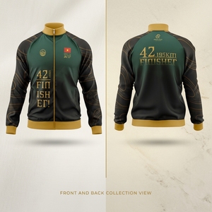 Custom Marathon <b>Jacket</b> Finisher Performance Running <b>Jacket</b> OEM ODM 95% Cotton 5% Spandex Breathable Sportswear - Product Image 5