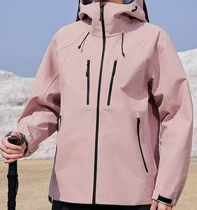 Veste coupe-vent imperméable unisexe avec logo personnalisé, veste softshell pour le sport de plein air, la randonnée - Product Image 2