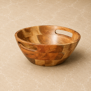 Exclusivo Tazón de Madera con Esmalte Negro para Servir, Tazón Premium para Ensaladas, Frutas, Bocadillos y Frutos Secos, Vajilla Artesanal para el Hogar - Product Image 6