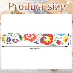 Eaasty Ensemble de 6 Spatules à Beurre et à Fromage en Plastique de 6 Pouces, Outils de Cuisine Colorés, Cadeaux de Noël pour les Amateurs de Fromage Frais - Product Image 2