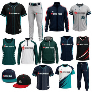 Custom <b>Baseball</b> Team Wear Teams <b>Baseball</b> Packages Digital Printing Water Resistant Anti-Bacterial 100% Polyester Unisex Adult - Product Image 2