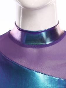 Womens Metallic Jumpsuit Performance Wear Leotard <b>Leggings</b> Full-Body Rompers Catsuit For Party Modern Dance Costumes For Adult - Product Image 3