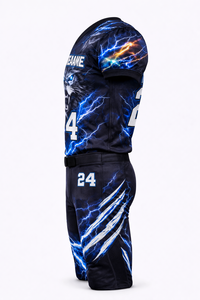 Camiseta Azul de Entrenamiento de Fútbol Americano para Hombre, Uniforme Deportivo Transpirable de Secado Rápido, Diseño Sublimado de Última Generación - Product Image 5