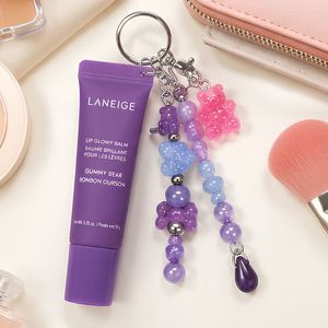 Lindo Llavero de Fresa con Cuentas Acrílicas de Frutas para Mujer, Accesorios Decorativos para Bolsos y Cremas de Manos - Product Image 4