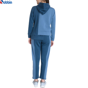 Top Quality Hot Selling Fashion Comfortable Breathable Durable Quality Women's Color Blocking Hooded Tracksuit Two-Piece Set - Product Image 2