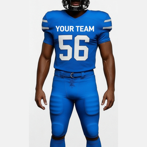 Uniforme de Fútbol Americano Personalizable de Talla Grande, Transpirable, con Sublimación y Mangas Cortas para Hombre, Tendencia Top 2026 - Product Image 1