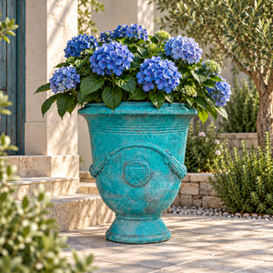 Lightweight Fiberglass Decorative Planter Outdoor Classic Urn Pot Garden Flower Container OEM ODM Custom Design Service - Product Image 6