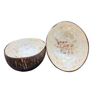 Premium New Lacquer <b>Coconut</b> <b>Bowl</b> Unique Style Colorful Design Made in Vietnam - Product Image 1