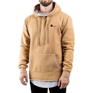 Sudadera con Capucha para Hombre, 100% Algodón, Color Sólido, Casual, Invierno, Transpirable, Ecológica, Resistente al Viento, con Logotipo Bordado en la Parte Delantera - Product Image 1