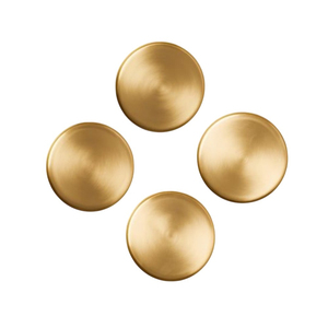Sous-verres ronds de luxe en laiton massif pour boissons, sous-verres en métal doré brossé, ensemble de vaisselle, logo personnalisé, fournitures de bar en gros - Product Image 1