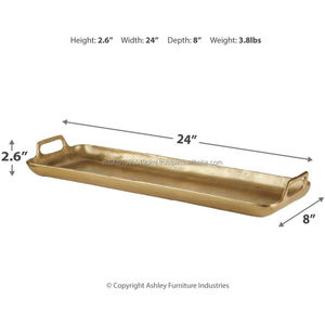 Stylish Design Large Size Aluminium and Brass Round <b>Bowl</b> Eco-Friendly Minimalist Home Restaurant Bar Hotel Wedding <b>Party</b> <b>Bowl</b> - Product Image 3