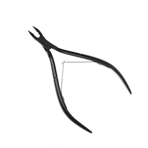 Coupe-cuticules SURGICAL CORPORATION, lames en acier inoxydable affûtées, revêtement noir, 4 pouces, pour manucure et pédicure - Product Image 1