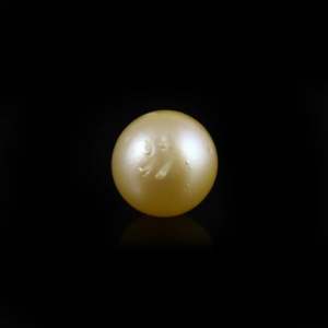 Perle dorée exquise de 4,9 carats, pierre précieuse en vrac pour bijoux fins - Product Image 2