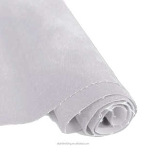 Tela de Flocado Pigpell con Reverso Tejido de Rayón, 54 Pulgadas, 70Y, para Embalaje de Joyería, PP70-651, Gris - Product Image 1