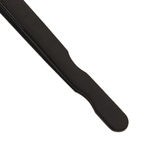 Pinzas de Precisión Semicurvas con Punta Puntiaguda, Acero Inoxidable Negro Mate, Herramienta Duradera para Extensión de Pestañas, Punta Suave - Product Image 4