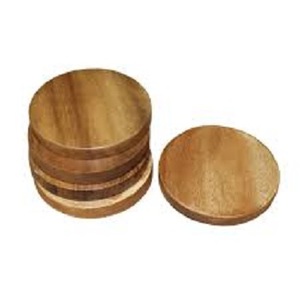 Premium Natural Wooden Coasters Set with Smooth Finish for Elegant Home Dining <b>Table</b> <b>Protection</b> and Modern Decor Styling - Product Image 2