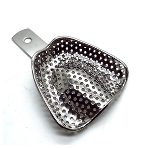 Plateaux et récipients d'empreinte dentaire pour dents supérieures et inférieures, en acier inoxydable allemand, manuels, certifiés CE, équipement dentaire - Product Image 5