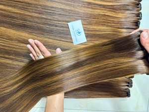 Extensiones de Cabello Humano Remy Vietnamita al por Mayor, Lisas, de Una Sola Capa, con Doble Trama, Proveedor de Cabello con Mechas - Product Image 3