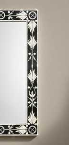 <b>Round</b> Wooden Inlay Wall <b>Mirror</b> Modern Decorative <b>Bathroom</b> <b>Mirror</b> Framed Design 6mm Thickness - Product Image 4