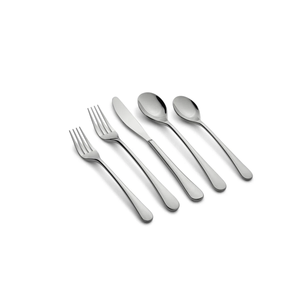 Ensemble de couverts traditionnels en acier inoxydable poli miroir de qualité supérieure, 5 pièces, durable et élégant, couteau, fourchette, cuillère, pour la maison - Product Image 4