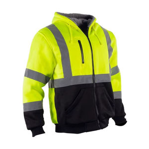 Reflective Safety <b>Jacket</b> Hi Vis Construction Workwear Road <b>Worker</b> Protective Safety Clothing Reflective Safety <b>Jacket</b> - Product Image 3