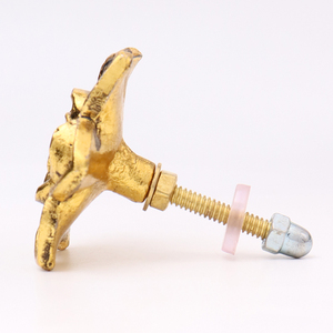 Wholesale Metal Kitchen Cabinet Knobs <b>Gold</b> <b>Drawer</b> Knobs and <b>Pulls</b> Rose Flower Shape Kids Dresser Cupboards Knobs - Product Image 2