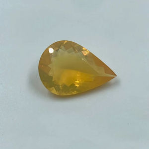 Ópalo de Fuego Amarillo Natural, Alta Claridad, Gema Transparente, Corte Pera, Alto Brillo, Joyería de Moda, Exportador de India, Precio al por Mayor - Product Image 1