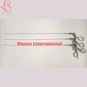 กรรไกรจับสแตนเลสแบบแมนนวล BISONS คุณภาพสูง สำหรับการผ่าตัดผ่านกล้อง ได้รับการรับรองมาตรฐาน CE ระดับ I - Product Image 1